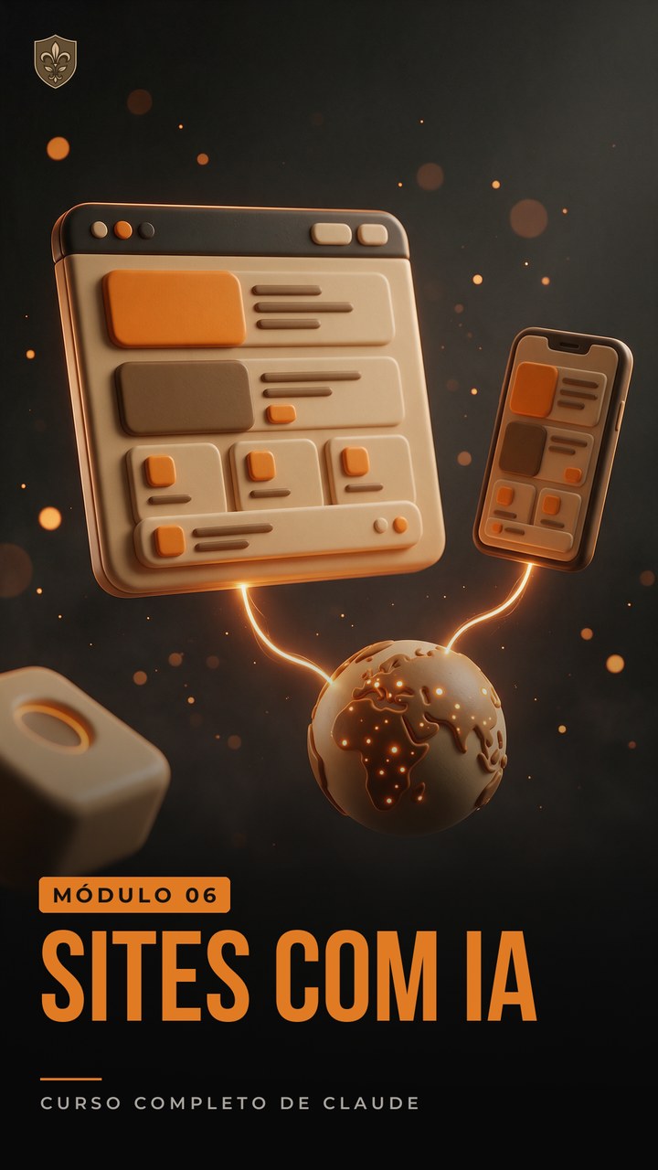 Pôster do módulo 06: Sites com IA