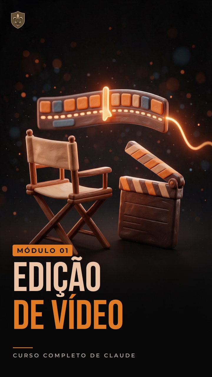 Pôster do módulo 01: Edição de vídeo com Claude