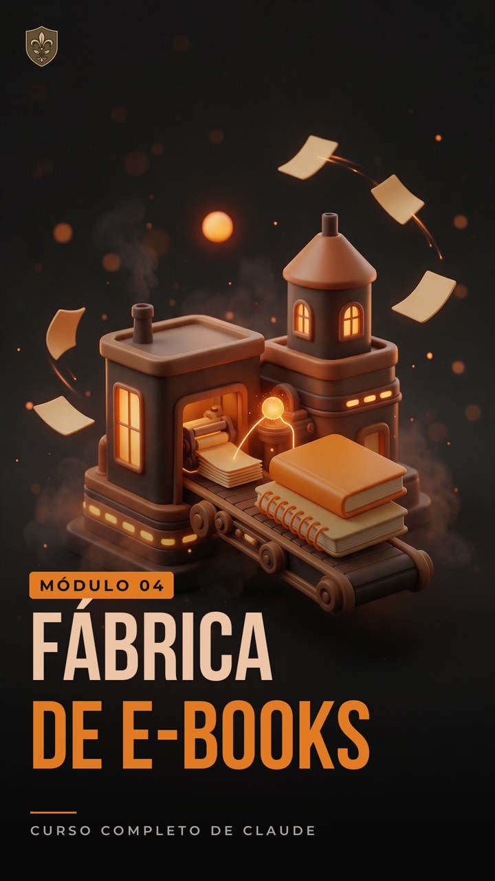 Pôster do módulo 04: Fábrica de e-books e apostilas